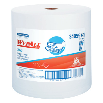  WYPALL X60 TERI WIPER JUMBO ROLL WHT 1-100 PER R