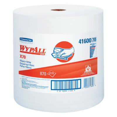  12 in.X13.4 in. WHITE JUMBO RAG-ON-A-ROLL 1-PLY 920/R