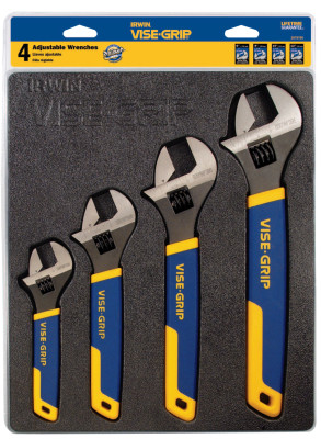  4 PIECE ADJUSTABLE WRENCH TRAY SET (6/8/10/12)